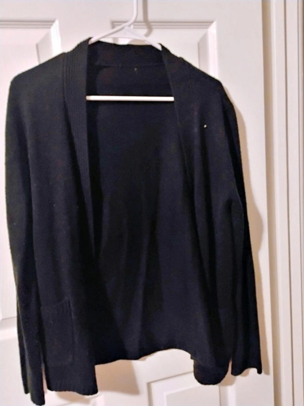 Black Open Front Cardigan Like New
